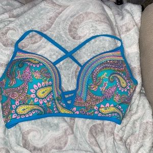 COPY - NWOT paisley bathingsuit top 34C